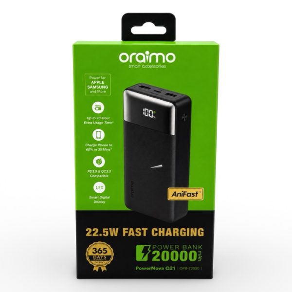 BRAND NEW ORAIMO POWERBANK (20000 Mah)